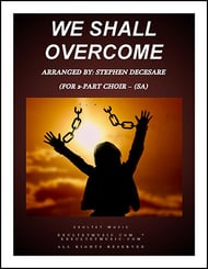 We Shall Overcome SA choral sheet music cover Thumbnail